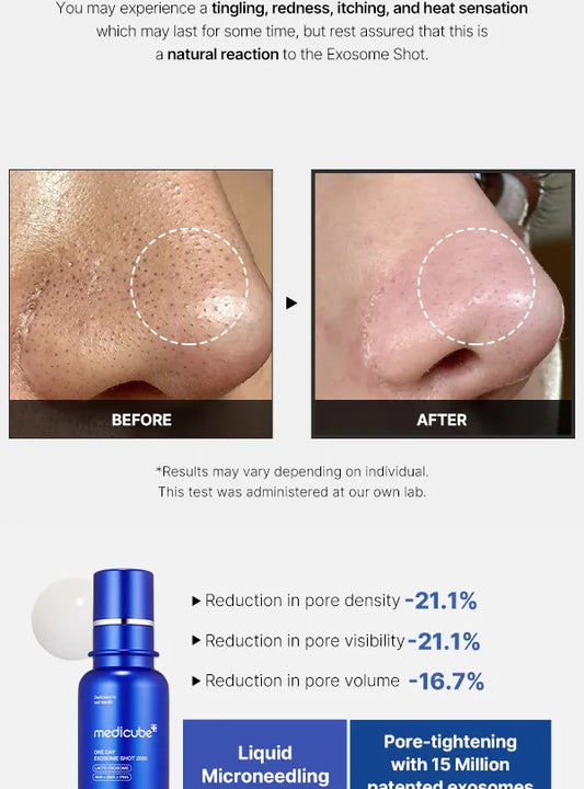 Medicube - One Day Exosome Shot Pore Ampoule 2000