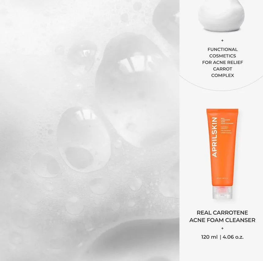 APRILSKIN - Real Carrotene Acne Foam Cleanser