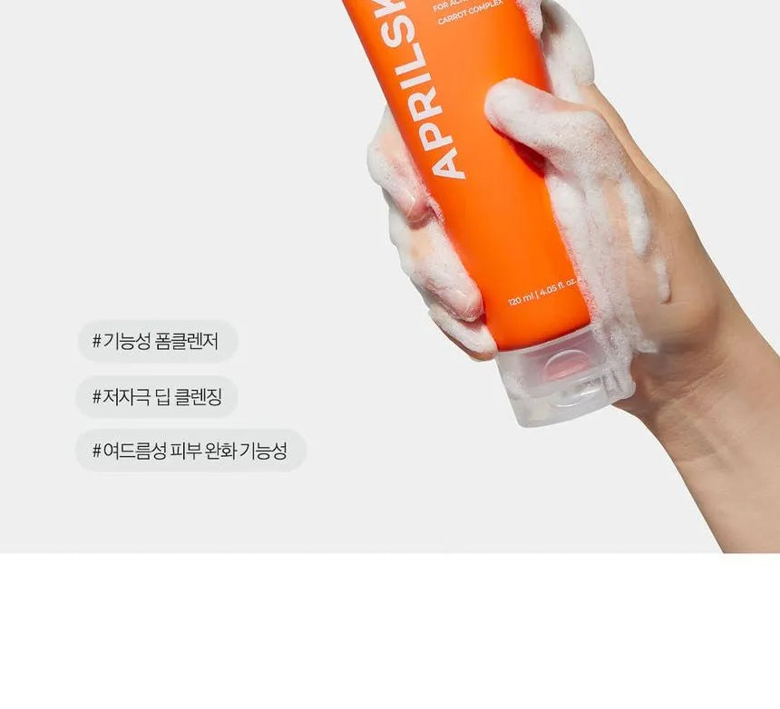 APRILSKIN - Real Carrotene Acne Foam Cleanser