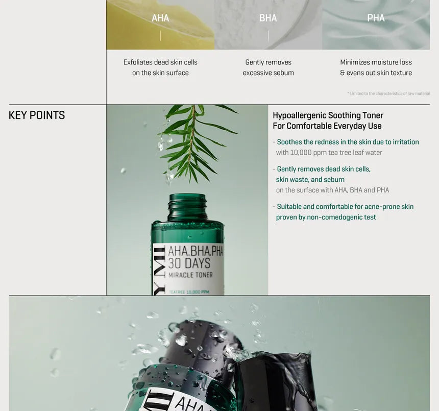 SOME BY MI - Tónico Facial AHA, BHA, PHA 30 Days Miracle Toner 150ml