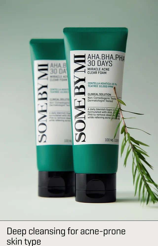 SOME BY MI - Espuma limpiadora antiacné AHA,BHA,PHA 30 Days Miracle Acne Clear Foam