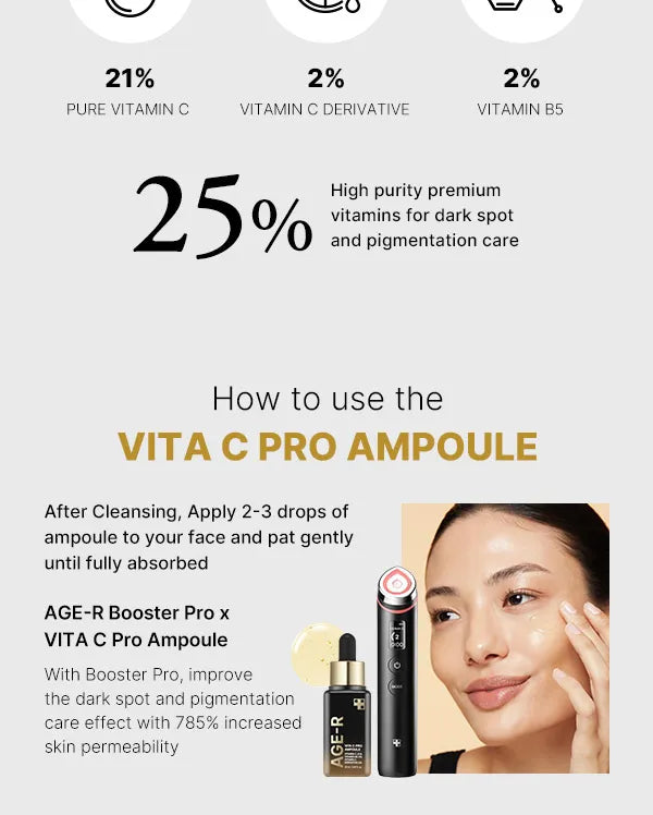 medicube - AGE-R Vita C Pro Ampoule