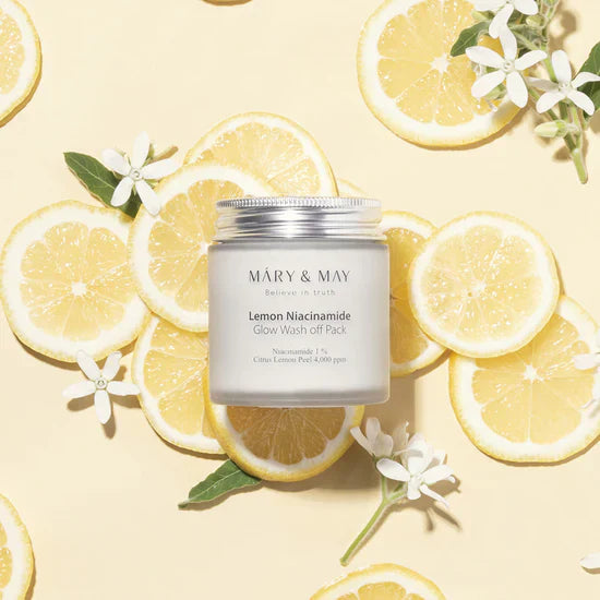 Lemon Niacinamide Glow Wash off Pack - Clay Brightening Mask