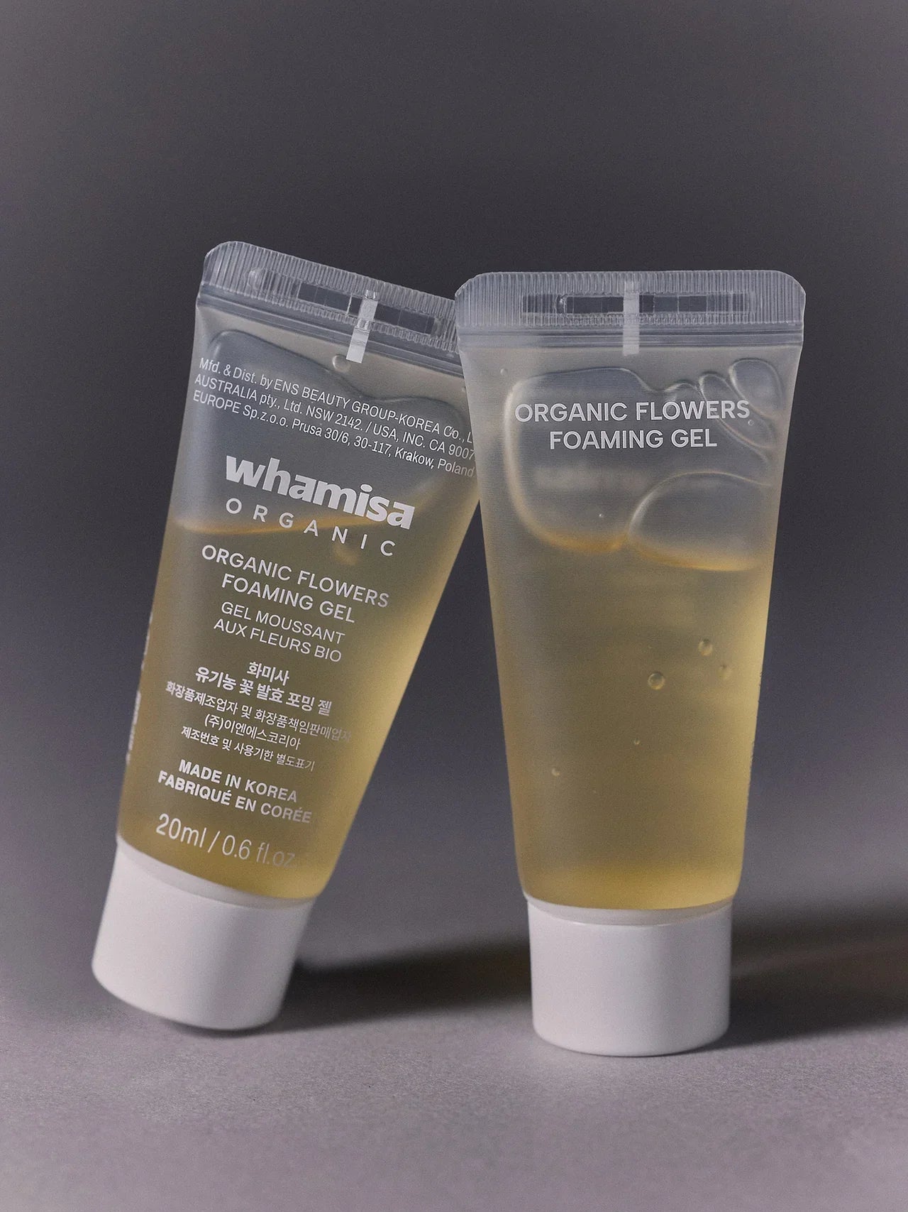 Organic flowers foaming gel