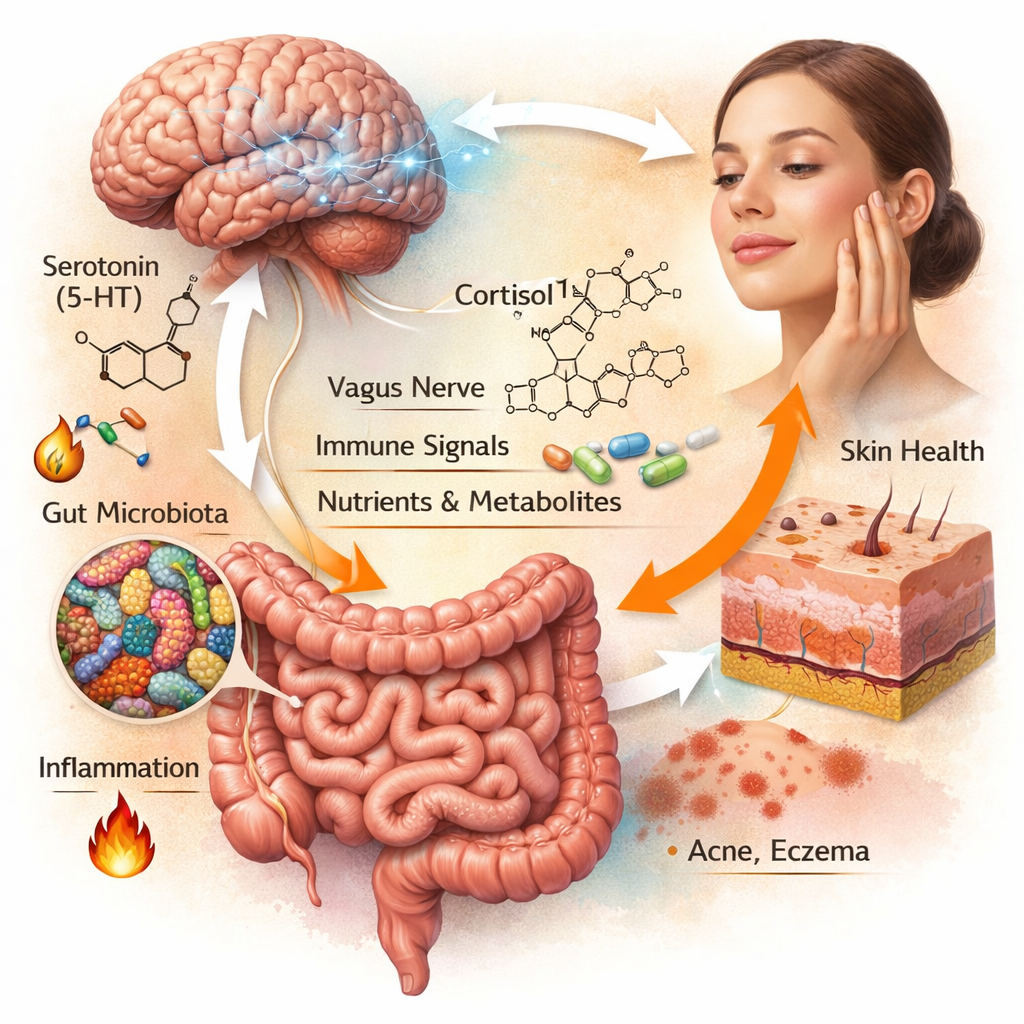 La conexión piel–cerebro–intestino desde la filosofía coreana: ciencia, equilibrio y cuidado integral