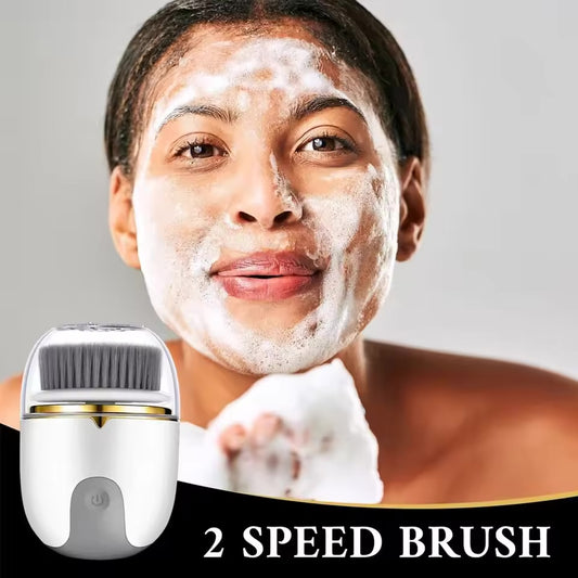 3 in 1 Ultrasonic Facial Cleanser Brush Electric Cleansing Face Brush 360° Rotate