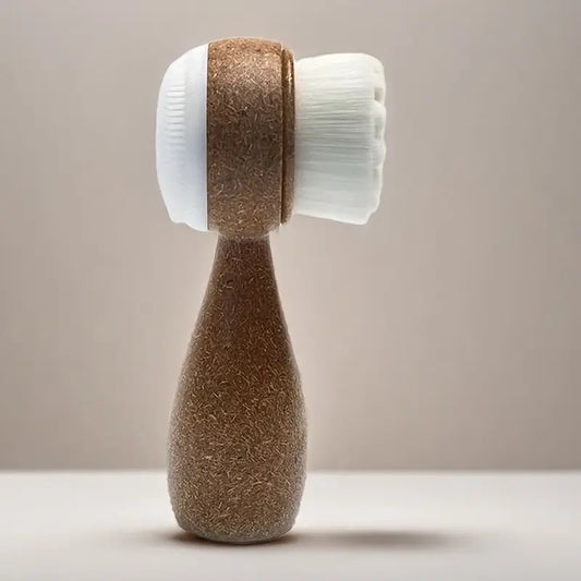 Cepillo de fibra de coco para el rostro - Cepillo de limpieza manual