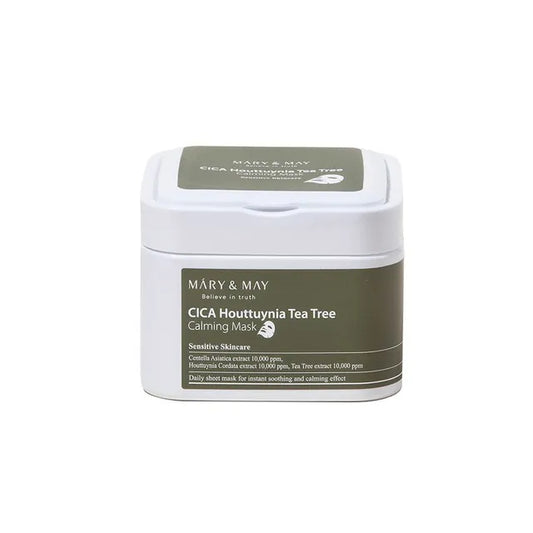 Mary&May - (Mascarillas Faciales) Cica Houttuynia Tea Tree Calming Mask