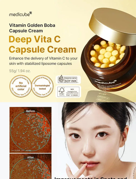medicube - Crema Facial Deep Vita C Capsule Cream