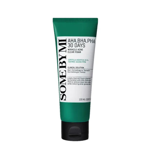 SOME BY MI - Espuma limpiadora antiacné AHA,BHA,PHA 30 Days Miracle Acne Clear Foam