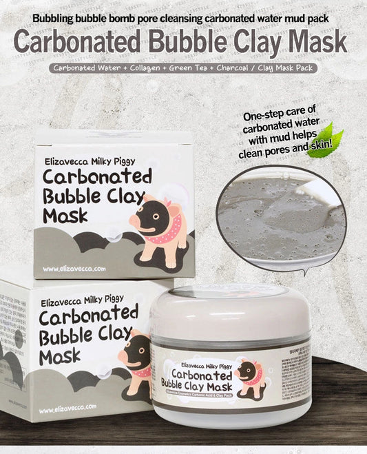 Elizavecca - Mascarilla de arcilla Milky Piggy Carbonated Bubble Clay Mask