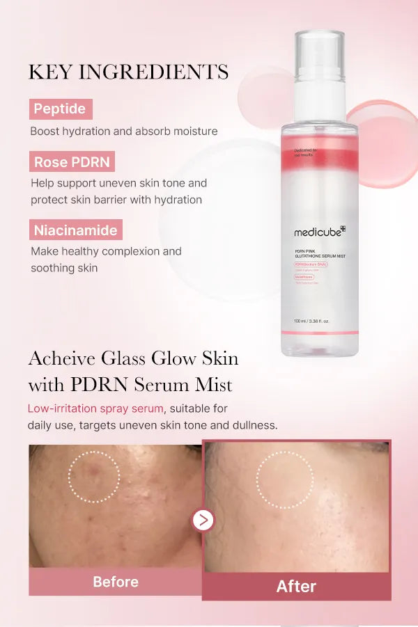 medicube - PDRN Pink Glutathione Serum Mist