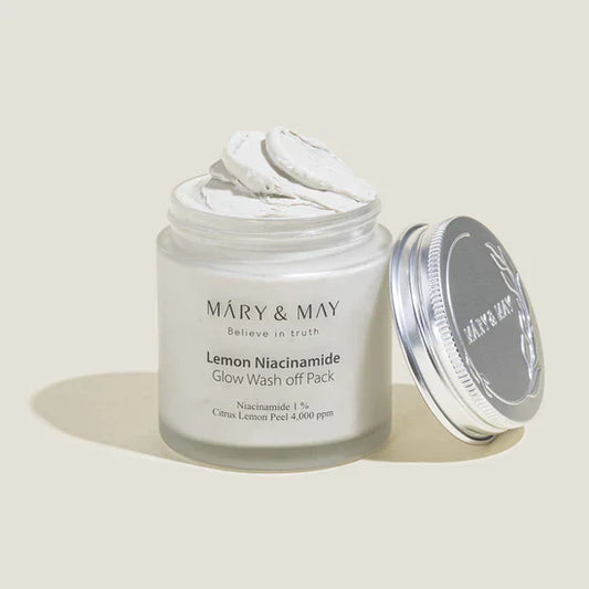 Lemon Niacinamide Glow Wash off Pack - Clay Brightening Mask
